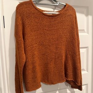 Together Women's Burnt Orange Crew Neck Sweater